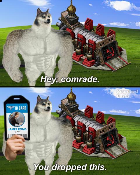 Start running, comrade.